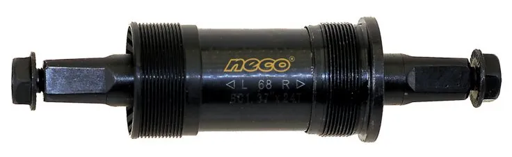 Каретка-картридж NECO корпус 68мм чашки: левая-сталь, правая-пластик 127,5/29,5мм