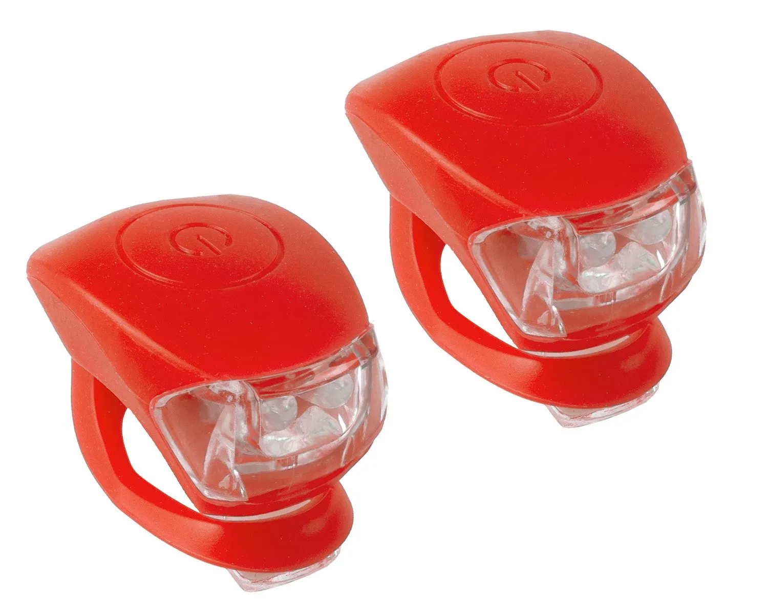 Фонарики COBRA IV перед 2д/3ф+зад 2д/3ф, батарейки, красный корпус M-WAVE
